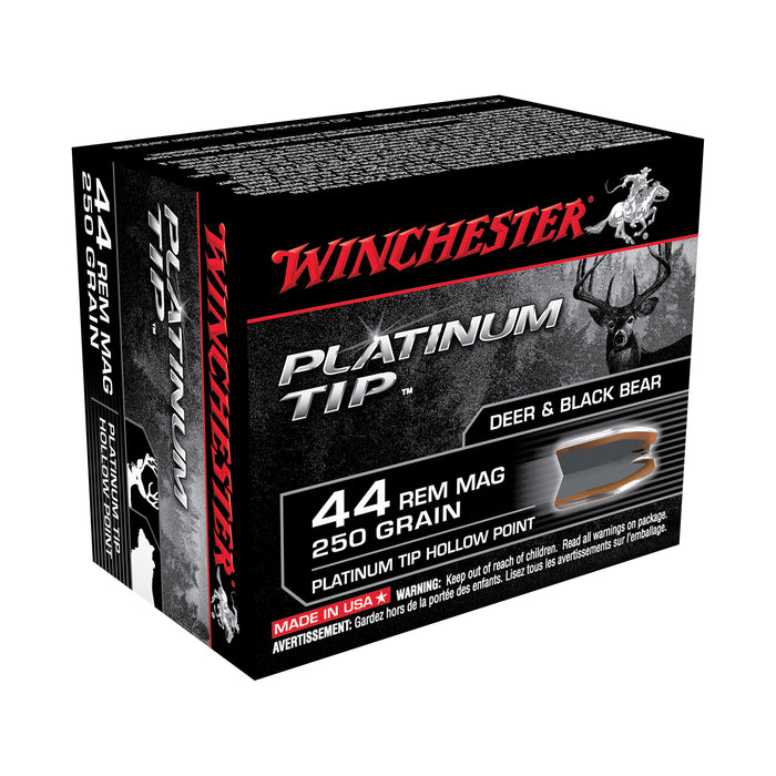 Winchester Ammo Platinum Tip, Win S44pthp   44 Mg    250 Pthp      20/10