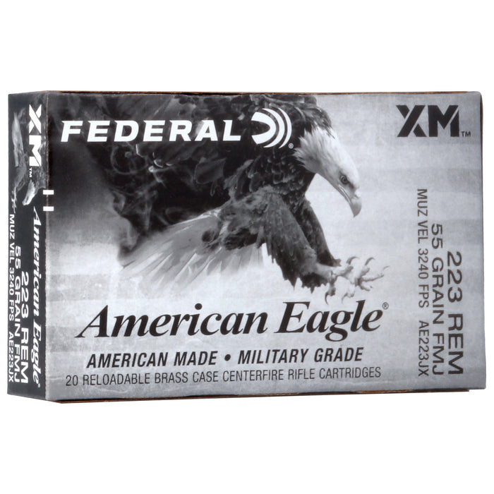 Federal American Eagle, Fed Ae223jx        223      55 Fmjbt       20/25