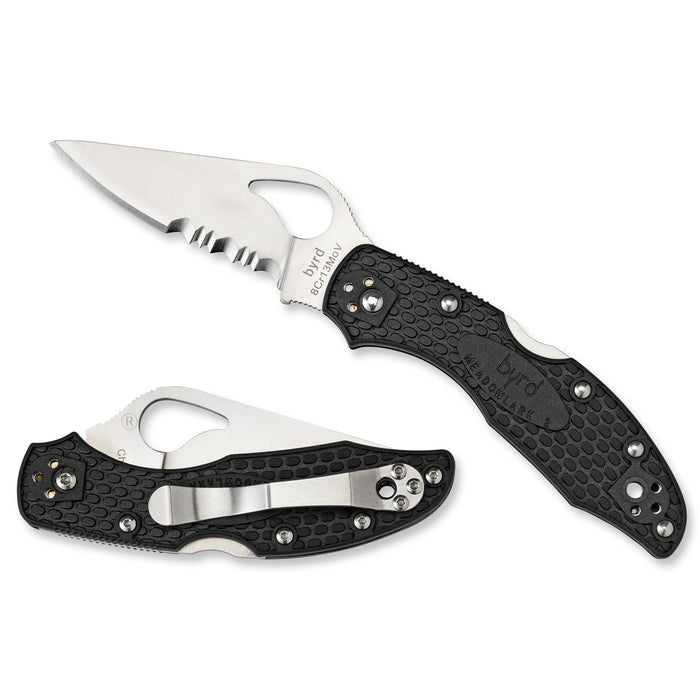 Spyderco Byrd, Spy By04psbk2  Byrd Meadowlark  Blk Cmb