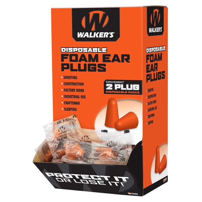 Walkers Game Ear Foam Ear Plugs, Wlkr Gwp-foamplug200bx Foam Plug 200ct Box