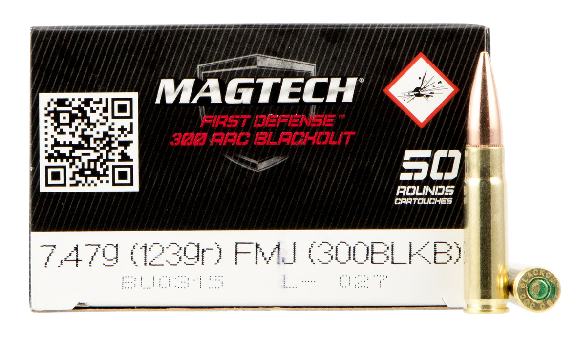 Magtech Tactical/training, Magtech 300blkb    300bo  123 Fmj           50/20