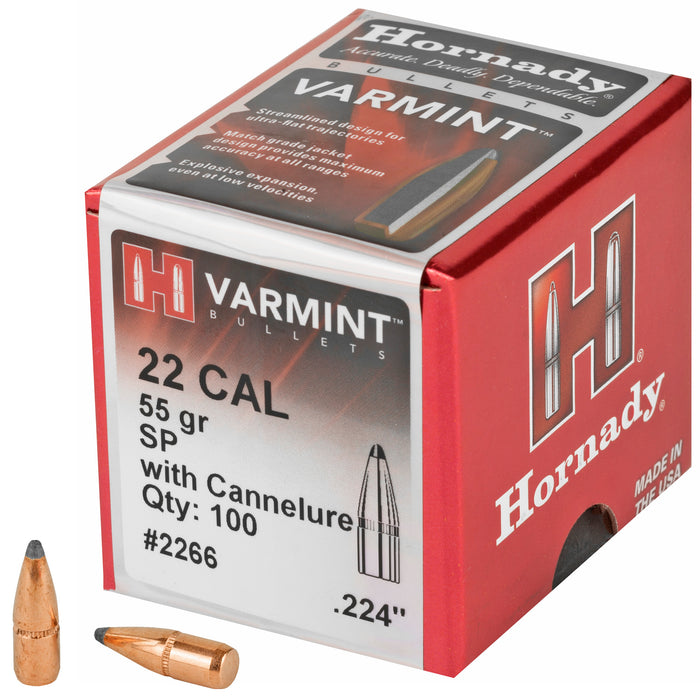 Hornady Traditional, Horn 2266   Bull .224  55 Sp Wc             100/40