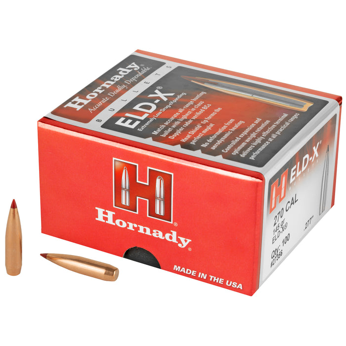 Hornady Eld-x, Horn 27356  Bull .277 145 Eldx              100/15