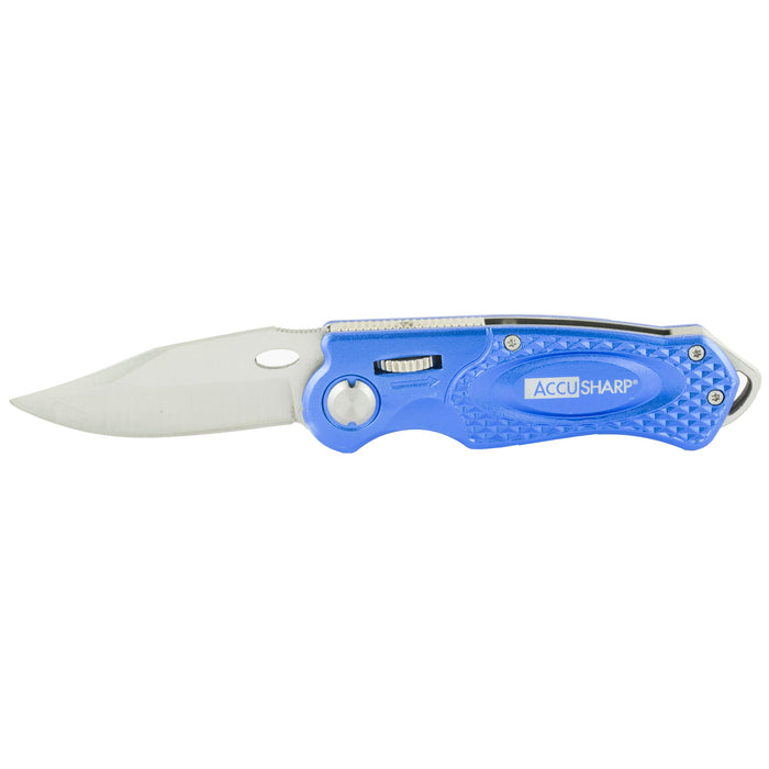 Accusharp Sport, Fpi 701c  Accusharp Folding Sport Knife Blue