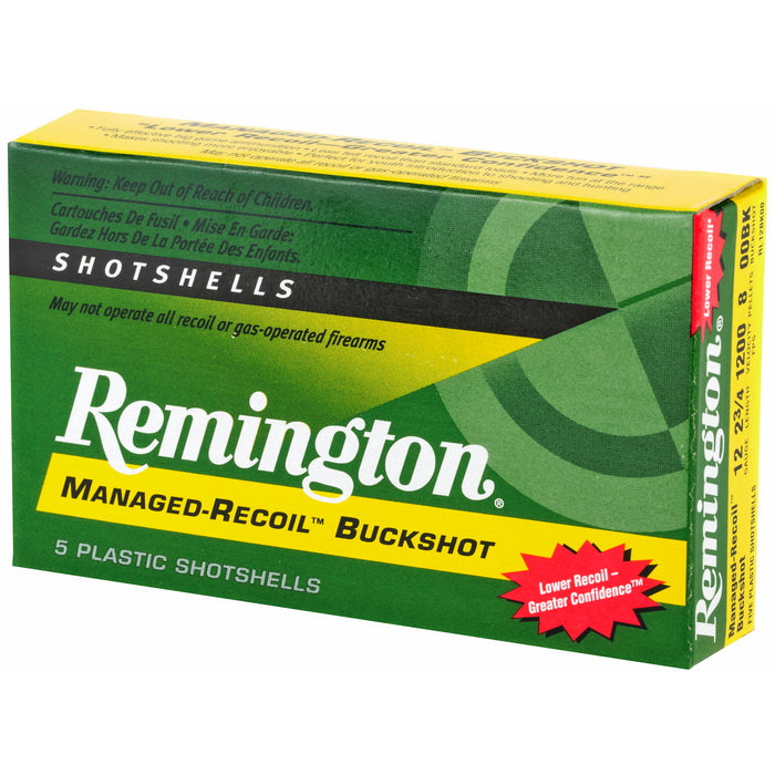 Remington Ammunition Managed Recoil, Rem 20282 Rl12bk00  Mgdrec 00  Buck          5/20