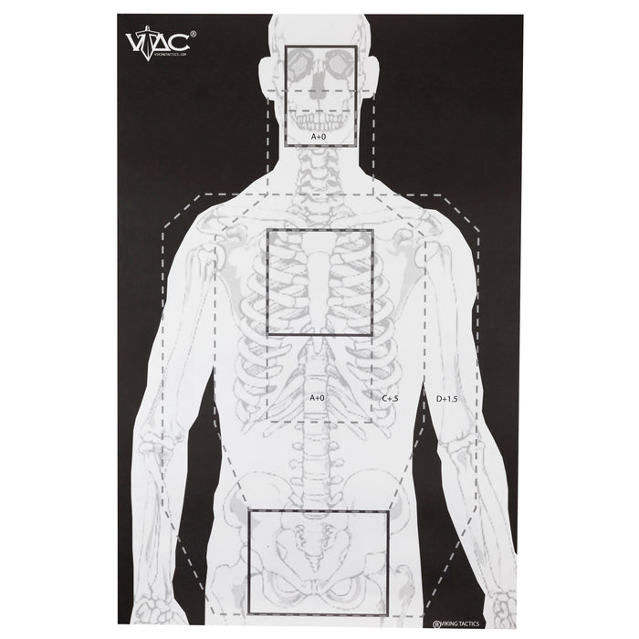 Action Target Inc Viking Tactics Double Sided, Action Vtacp100 2 Side Trgt Viking Tacticl  100 Bx