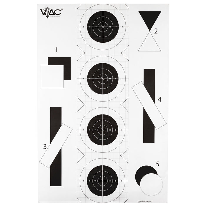 Action Target Inc Viking Tactics Double Sided, Action Vtacp100 2 Side Trgt Viking Tacticl  100 Bx