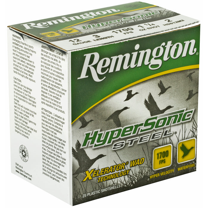 Remington Ammunition Hypersonic, Rem 26775 Hss12m2  Hypsnc  2  11/4 Stl      25/10