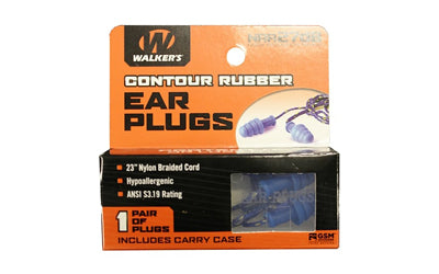 Walkers Game Ear Corded, Wlkr Gwp-tprcord-bl Corded Ear Plug Blue