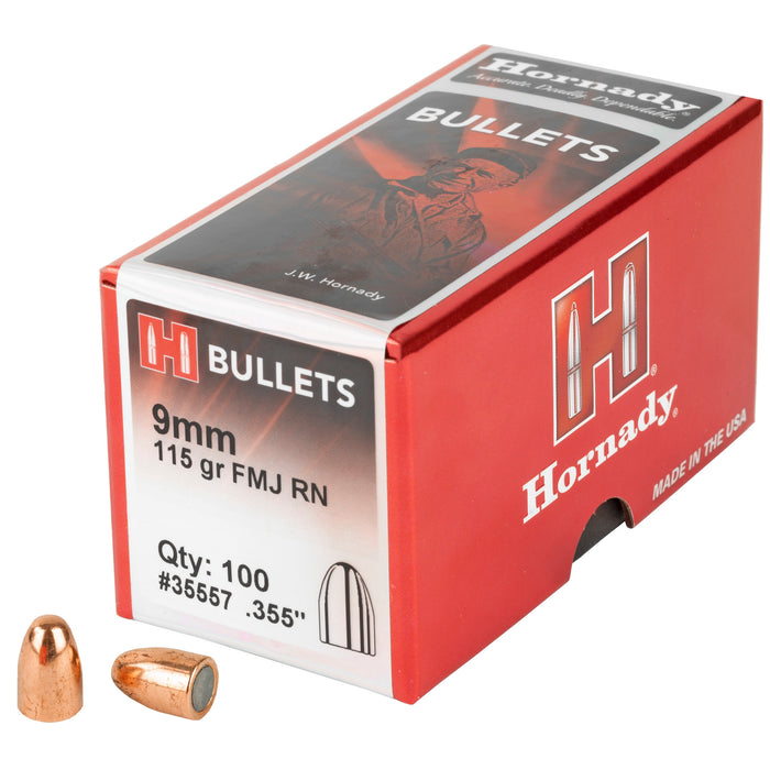 Hornady Fmj, Horn 35557  Bull 9mm  115 Fmjrn             100/25