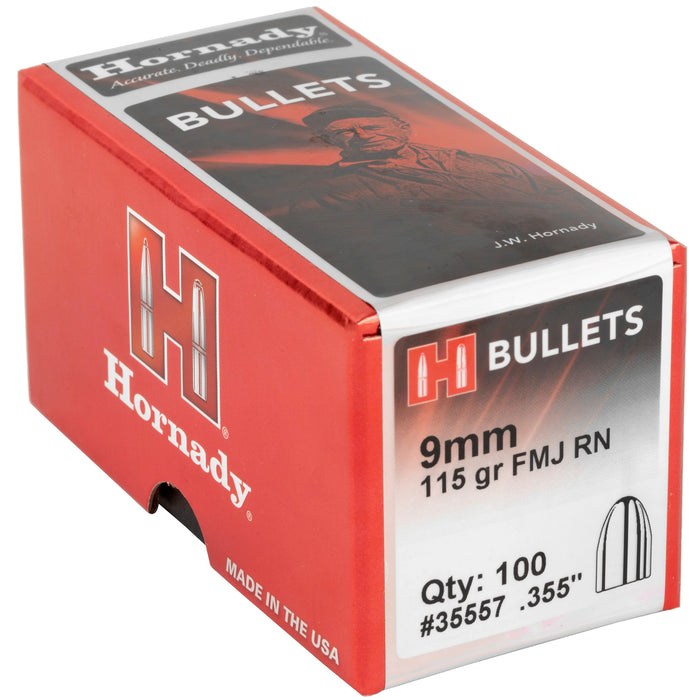 Hornady Fmj, Horn 35557  Bull 9mm  115 Fmjrn             100/25