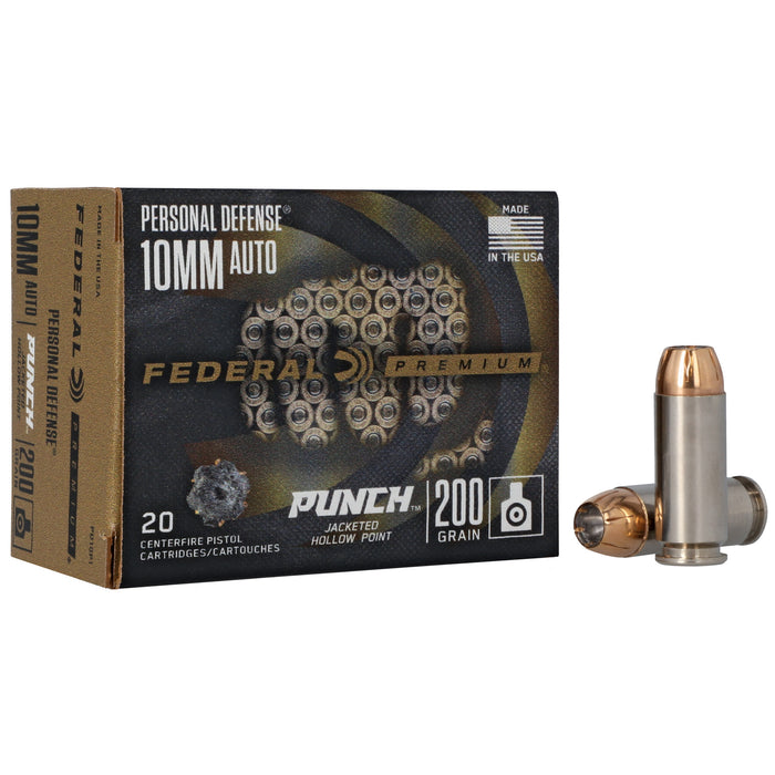 Federal Personal Defense, Fed Pd10p1       10mm      200 Jhp          20/10