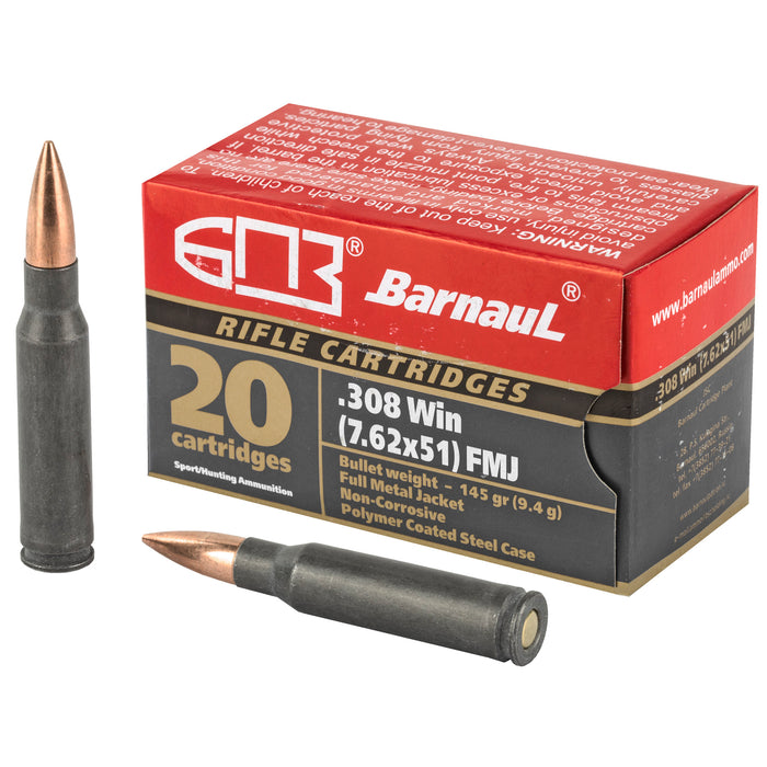 Barnaul Ammo Rifle Ammo, Barnaul 308win-fmj145         308  145 Fmj   20/25