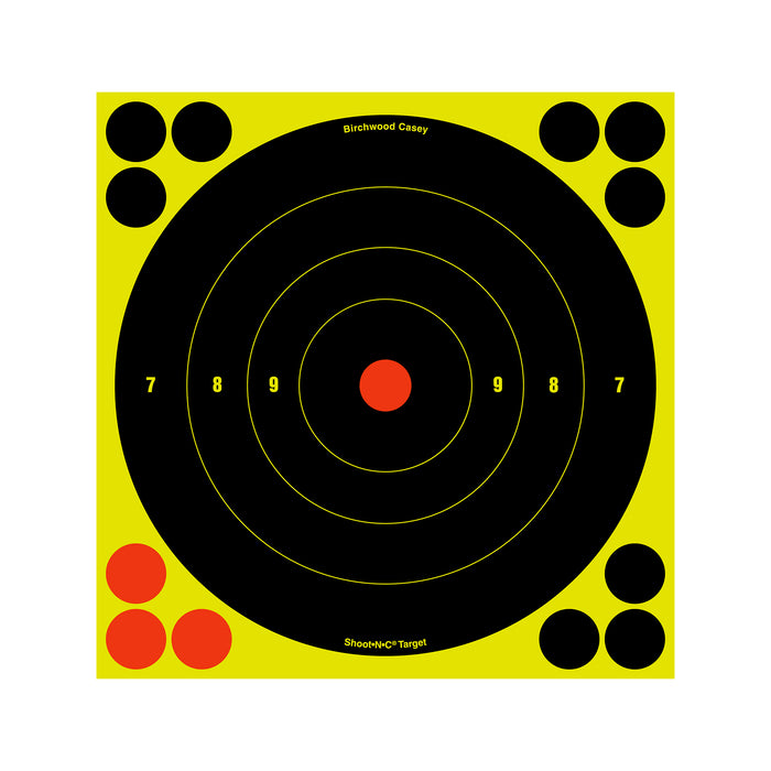 Birchwood Casey Shoot-n-c, Bir 34805 Shoot-n-c 8"  Bullseye               6pk