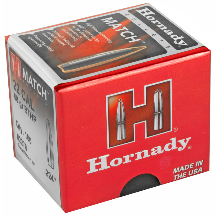 Hornady Match, Horn 2278   Bull .224  68 Bthp              100/40