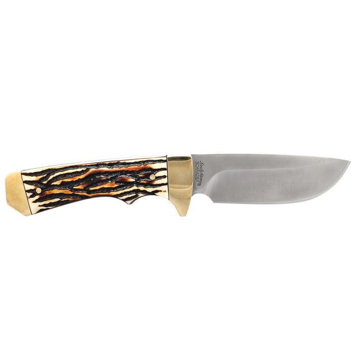 Uncle Henry Next Gen Fixed in Blade Staglon Handle