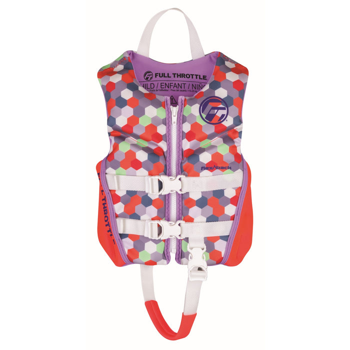 Full Throttle Child Rapid-Dry Flex-Back Life Jacket