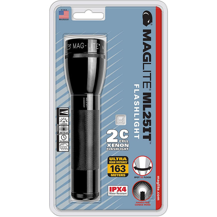 Maglite ML25IT C Black Incandescent Flashlight