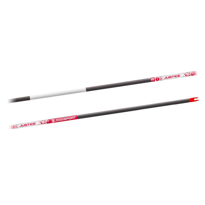 Bloodsport Justice Bare Shaft Arrow 300 Spine 6 Pack