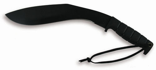 Ontario Kukri Fixed 12.0 in Black Blade Rubber Handle