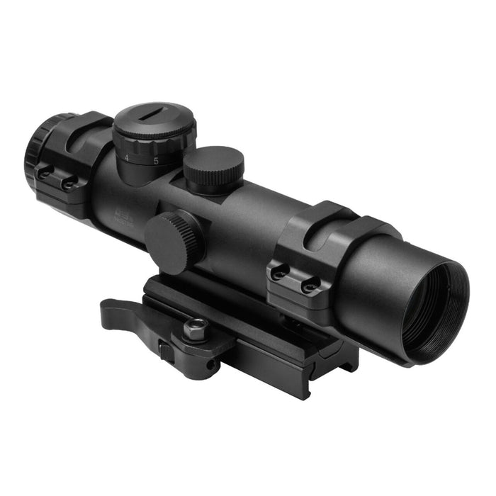 NcSTAR XRS 2-7X32 Compact Scope Blue ILL. Mil-Dot w Weaver