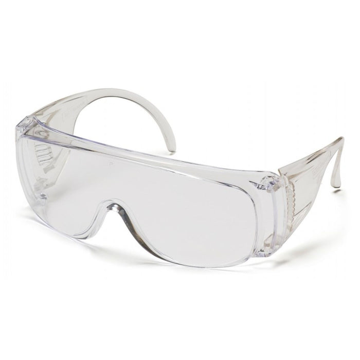 Pyramex Solo Safety Glasses Clear Frame Clear Lens