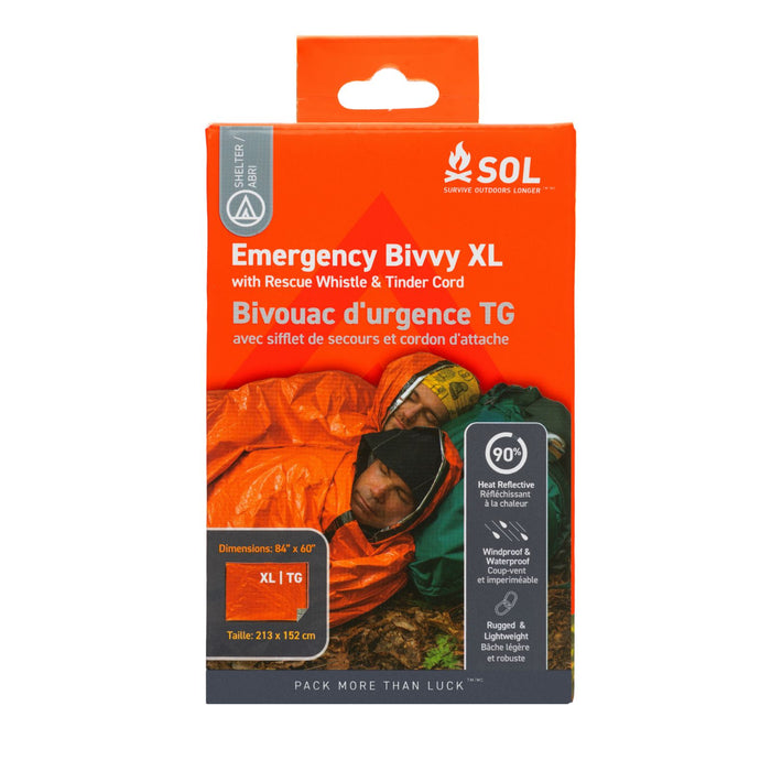 SOL Emergency Bivvy XL with Rescue Whistle