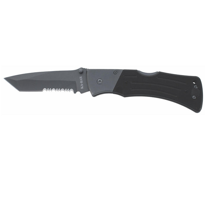 KA-BAR Tanto Mule Folder 4.0 in Combo Blade G-10 Handle