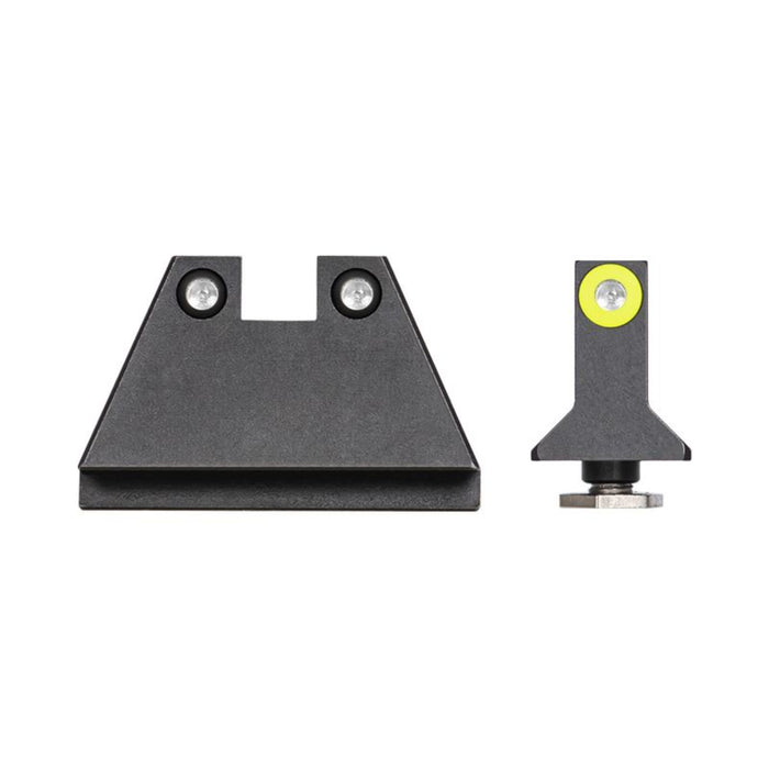 Night Fision Suppressor Sight Set Glock 17 19 34 Yellow Ring