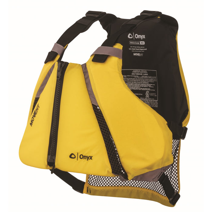 Onyx Movevent Curve Life Jacket XS S Yellow