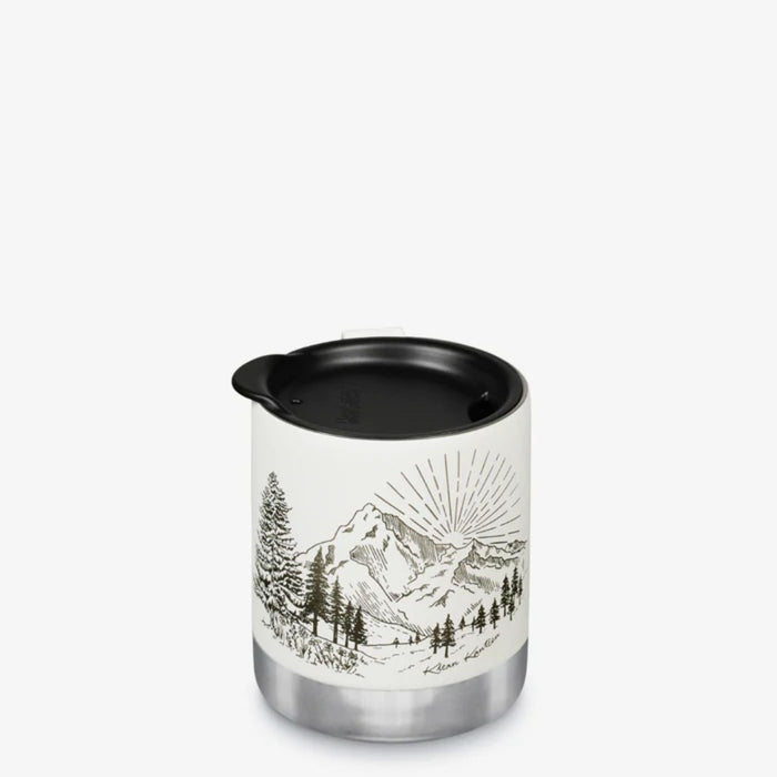 Klean Kanteen Camp Mug 12 Oz Laser Etch Mntns Matte White