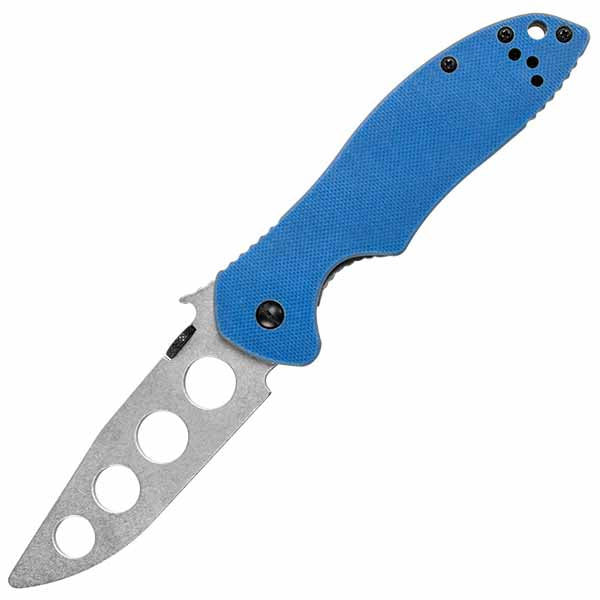 Kershaw E-Train CQC-6T Trainer 3.25 in Blade Blue G10 Handle