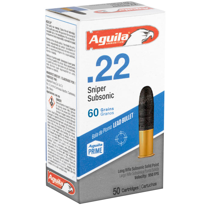 Aguila 22lr Sniper Sub 60gr 50/1000